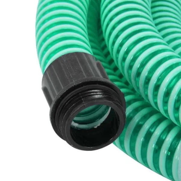 vidaXL sugslang med mässingsanslutningar Grön 1,1" 20 m PVC 151050