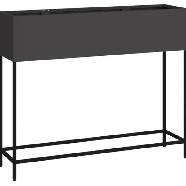 Sale Svart Metall Stor Krukor Metallkruka Rektangulär Modern Krukor & Växtbehållare