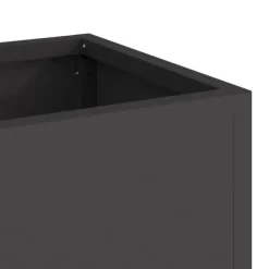 Sale Svart Metall Stor Krukor Metallkruka Rektangulär Modern Krukor & Växtbehållare