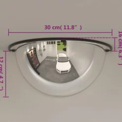 vidaXL Trafikspeglar kupol 2 st Ø30 cm 180° akryl - Väg- & trafikskyltar