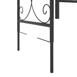 Sale Trädgårdsbåge med grind svart 108x45x235 cm stål - Bersåer, spaljéer & pergolor Valvbågar, Spaljéer, Bersåer & Pergolor
