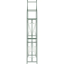 vidaXL Trädgårdsbåge mörkgrön 120x38x258 cm järn - Bersåer, spaljéer & pergolor