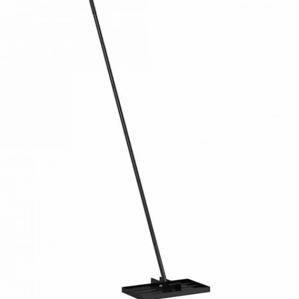 vidaXL Trädgårdshacka Svart 45 x 25 x 200 cm Pulverlackad stål