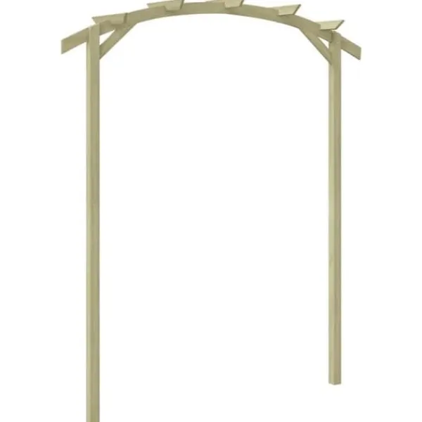 Clearance Trädgårdspergola 180x210x40 cm Impregnerad Furu Valvbågar, Spaljéer, Bersåer & Pergolor