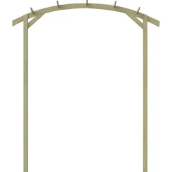 Clearance Trädgårdspergola 180x210x40 cm Impregnerad Furu Valvbågar, Spaljéer, Bersåer & Pergolor