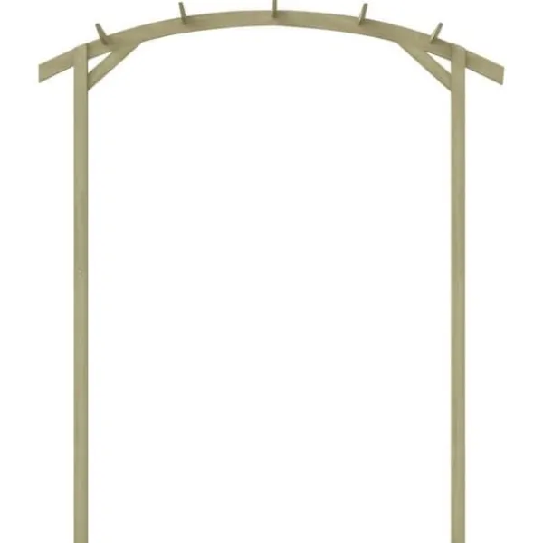 Clearance Trädgårdspergola 180x210x40 cm Impregnerad Furu Valvbågar, Spaljéer, Bersåer & Pergolor