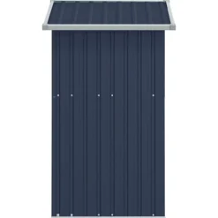 vidaXL Trädgårdsskjul antracit 126x97,5x177 cm galvaniserat stål - Förråd & Redskapsbodar