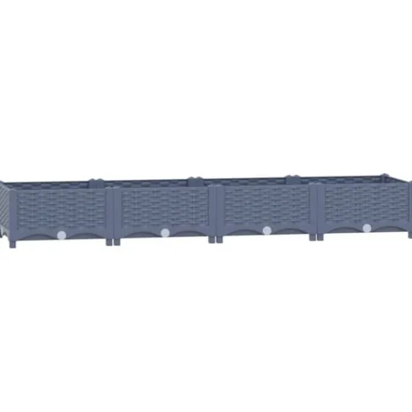 vidaXL Upphöjd odlingslåda 160x40x23 cm polypropen - Krukor & odlingslådor