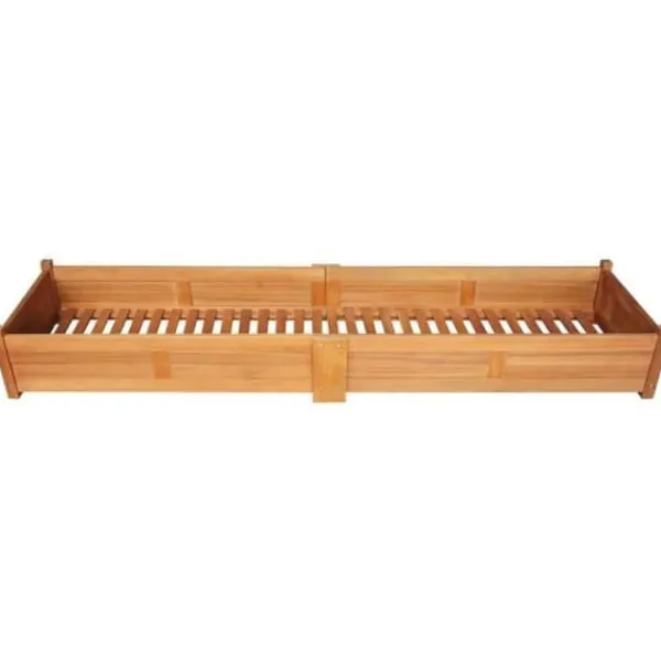vidaXL Upphöjd trädgårdssäng Acaciaträ 200x50x25 cm
