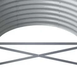 vidaXL Upphöjd Trädgårdssäng Blomlåda Växtlåda Upphöjd Säng Patio Terrass Utomhus Galvaniserat Stål 620x80x36 318944