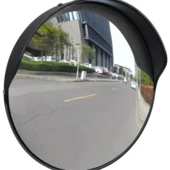 Clearance Utomhus Konvex Trafikspegel PC Plast Svart 30 cm Säkerhetsspeglar