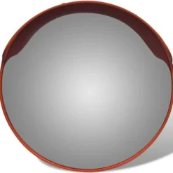 vidaXL Utomhus Konvex Trafikspegel PC Plast Orange 45 cm