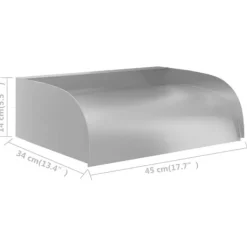 vidaXL Vattenfall 45x34x14 cm rostfritt stål 304 - Fontäner