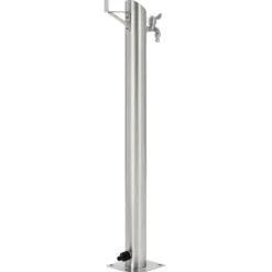 New Vattenpost för trädgården 95 cm rostfritt stål rund - Bevattning Bevattning