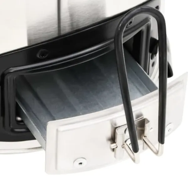 vidaXL Vedeldad spis med USB-fläkt 35,5x26x28 cm rostfritt stål - Öppna spisar