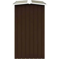 Sale Vedskjul galvaniserat stål 172x91x154 cm brun - Tillbehör till vedställ & vedkorgar Tillbehör Till Vedeldade Kaminer & Öppna Spisar