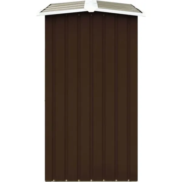 Sale Vedskjul galvaniserat stål 172x91x154 cm brun - Tillbehör till vedställ & vedkorgar Tillbehör Till Vedeldade Kaminer & Öppna Spisar