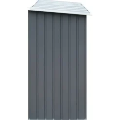 Hot Vedskjul i galvaniserat stål 330x84x152 cm grå Skjul, Garage & Carports