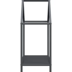 Outlet Vedställ antracit 40x25x60 cm kallvalsat stål Tillbehör Till Vedeldade Kaminer & Öppna Spisar