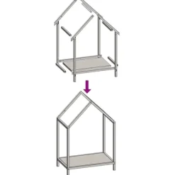 Outlet Vedställ antracit 40x25x60 cm kallvalsat stål Tillbehör Till Vedeldade Kaminer & Öppna Spisar