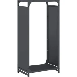 Discount Vedställ antracit 44x28x90 cm kallvalsat stål Tillbehör Till Vedeldade Kaminer & Öppna Spisar