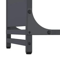 Discount Vedställ antracit 44x28x90 cm kallvalsat stål Tillbehör Till Vedeldade Kaminer & Öppna Spisar