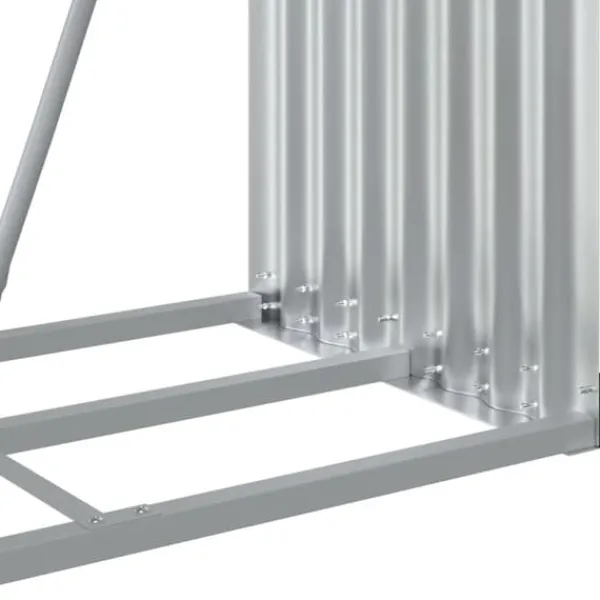 Discount Vedställ brun 80x45x120 cm galvaniserat stål - Vedställ & vedkorgar Tillbehör Till Vedeldade Kaminer & Öppna Spisar