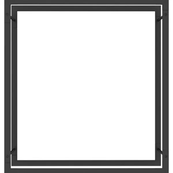 Discount Vedställ matt svart 80x28x86 cm stål - Vedställ & vedkorgar Tillbehör Till Vedeldade Kaminer & Öppna Spisar