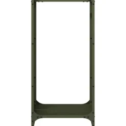 Online Vedställ olivgrön 40x30x80 cm kallvalsat stål Tillbehör Till Vedeldade Kaminer & Öppna Spisar