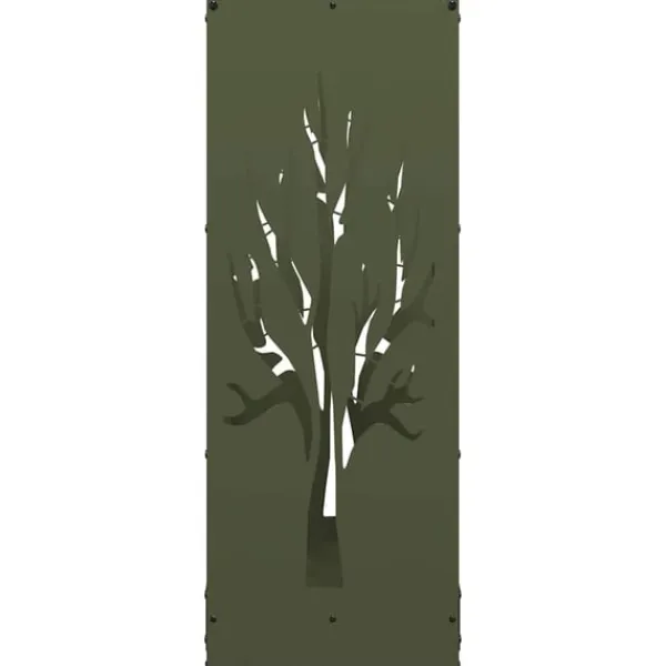 Online Vedställ olivgrön 40x30x80 cm kallvalsat stål Tillbehör Till Vedeldade Kaminer & Öppna Spisar