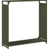 vidaXL Vedställ olivgrön 90x28x90 cm kallvalsat stål