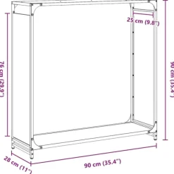 vidaXL Vedställ olivgrön 90x28x90 cm kallvalsat stål