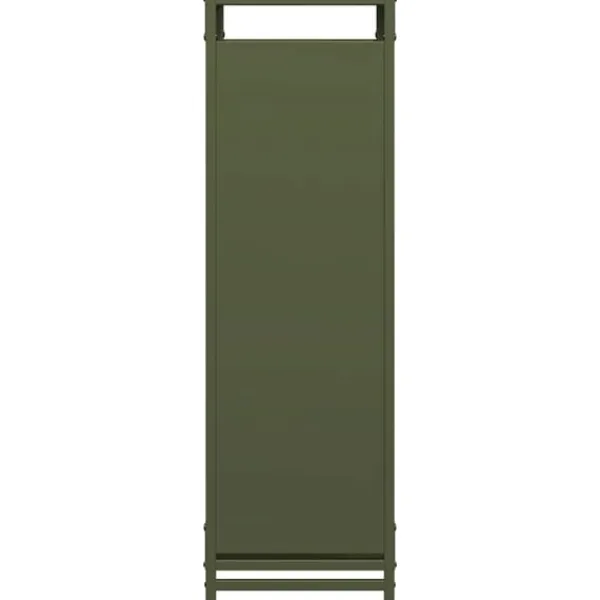 vidaXL Vedställ olivgrön 90x28x90 cm kallvalsat stål