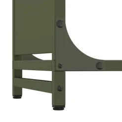 vidaXL Vedställ olivgrön 90x28x90 cm kallvalsat stål