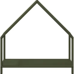 New Vedställ olivgrön 60x25x60 cm kallvalsat stål Tillbehör Till Vedeldade Kaminer & Öppna Spisar