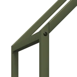 New Vedställ olivgrön 60x25x60 cm kallvalsat stål Tillbehör Till Vedeldade Kaminer & Öppna Spisar