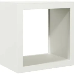 Discount Vedställ vit 60x40x60 cm stål Tillbehör Till Vedeldade Kaminer & Öppna Spisar
