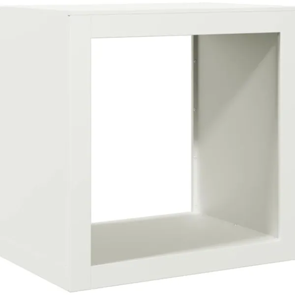 Discount Vedställ vit 60x40x60 cm stål Tillbehör Till Vedeldade Kaminer & Öppna Spisar