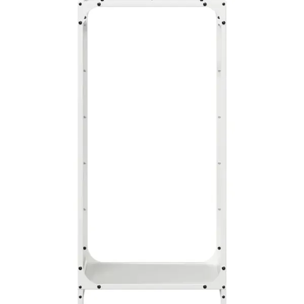 Sale Vedställ vit 44x28x90 cm kallvalsat stål Tillbehör Till Vedeldade Kaminer & Öppna Spisar