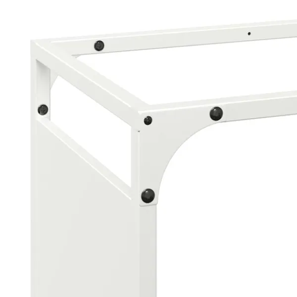 Sale Vedställ vit 44x28x90 cm kallvalsat stål Tillbehör Till Vedeldade Kaminer & Öppna Spisar