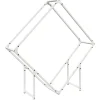 New Vedställ vit 100x25x100 cm kallvalsat stål Tillbehör Till Vedeldade Kaminer & Öppna Spisar