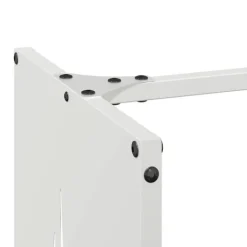 vidaXL Vedställ vit 40x30x80 cm kallvalsat stål