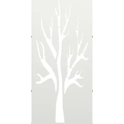 vidaXL Vedställ vit 40x30x80 cm kallvalsat stål