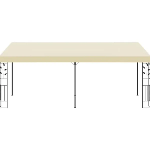 vidaXL Väggmonterad paviljong 6x3x2,5 m gräddvit - Partytält & paviljoner