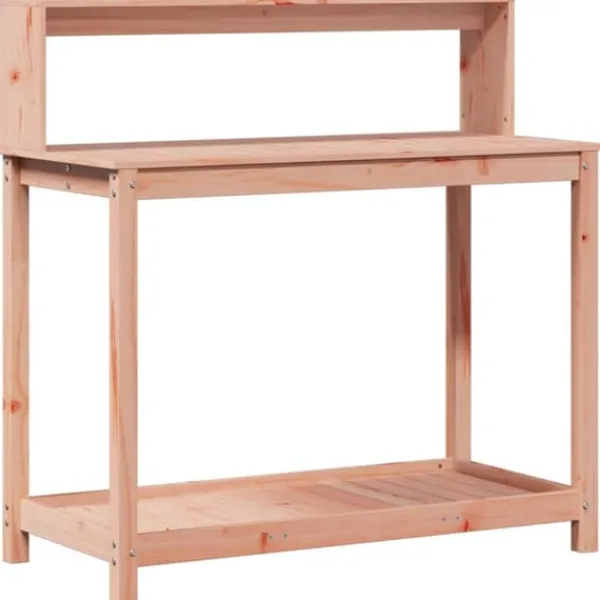Outlet Växtbord med hyllor 108x50x109,5 cm massivt douglasträ - Växtställ Planteringsbänkar