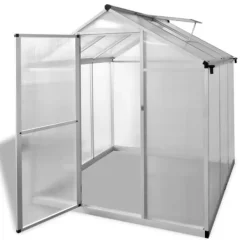 Växthus 3,46 m² förstärkt aluminium - Växthus Växthus