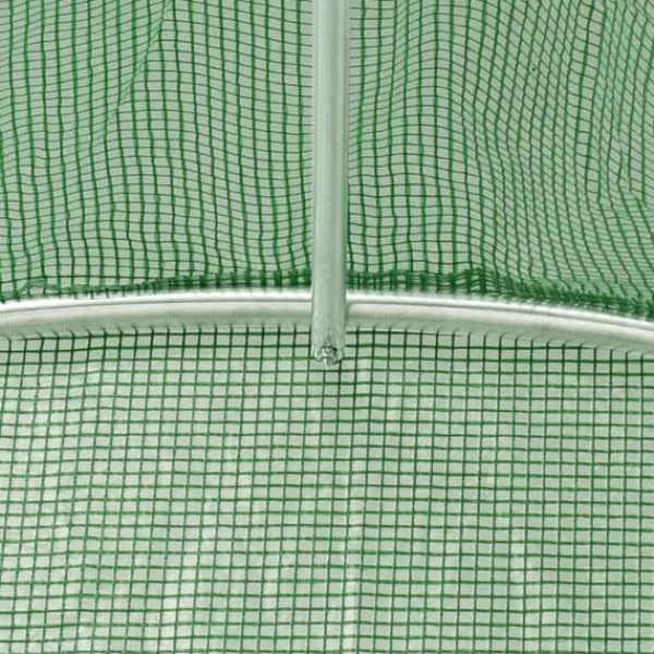 vidaXL Växthus med stålram grön 48 m² 12x4x2 m - Växthus