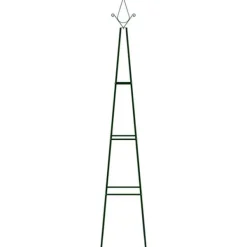 vidaXL Växtstöd 2 st mörkgrön 35x35x195 cm järn - Bersåer, spaljéer & pergolor