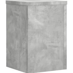 Outlet Växtställ 2 st betonggrå 25x25x35 cm konstruerat trä Växtställ