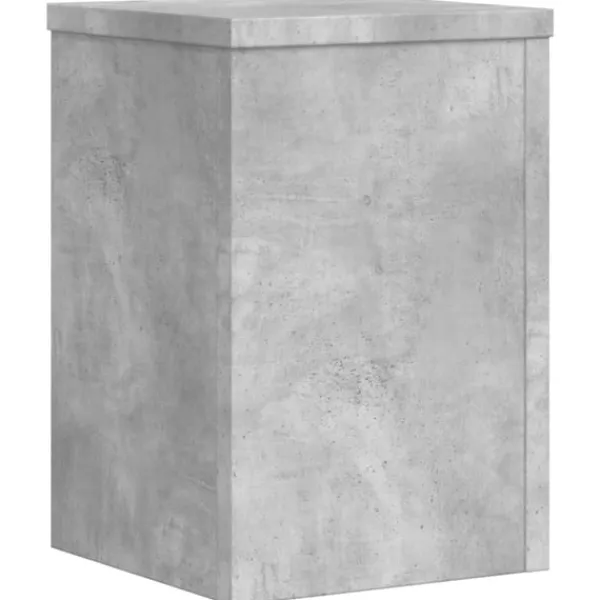 Outlet Växtställ 2 st betonggrå 25x25x35 cm konstruerat trä Växtställ